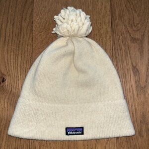 Patagonia Ivory Pom-Pom Beanie